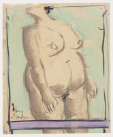 KT 1989 003
<br/>
Staand vrouwlijk naakt, torso
<br/>
<em>Marten, Jon (1934)</em>